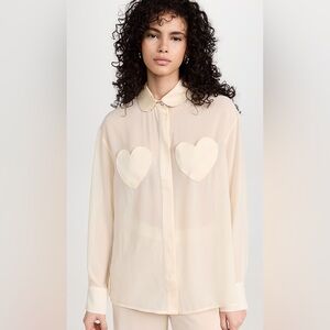 Sleeper Sheer Heart Top NWT
